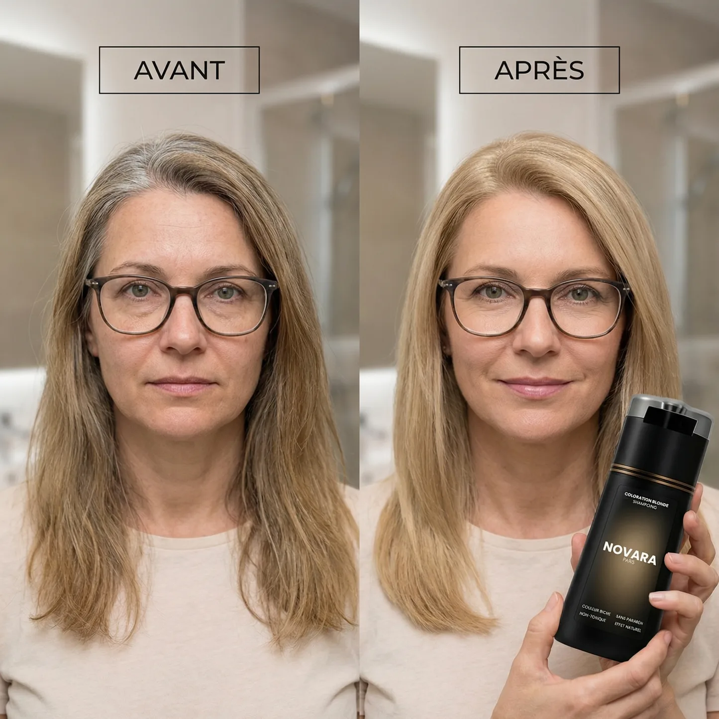 Shampoing colorant instantané